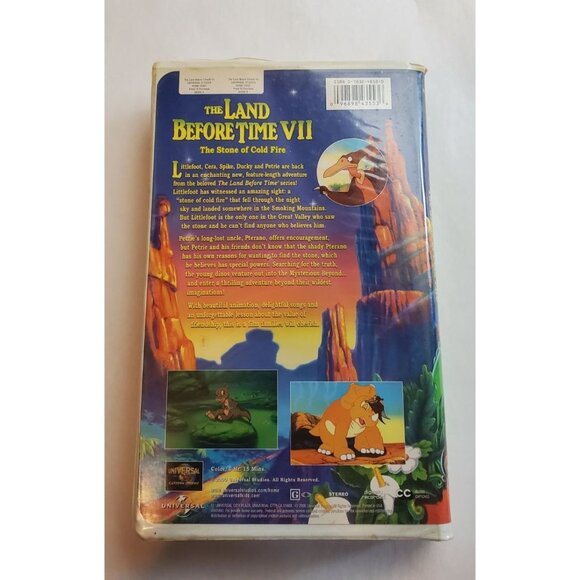 The Land Before Time VII: The Stone Of Cold Fire - VHS 2000 - Picture 2 of 6